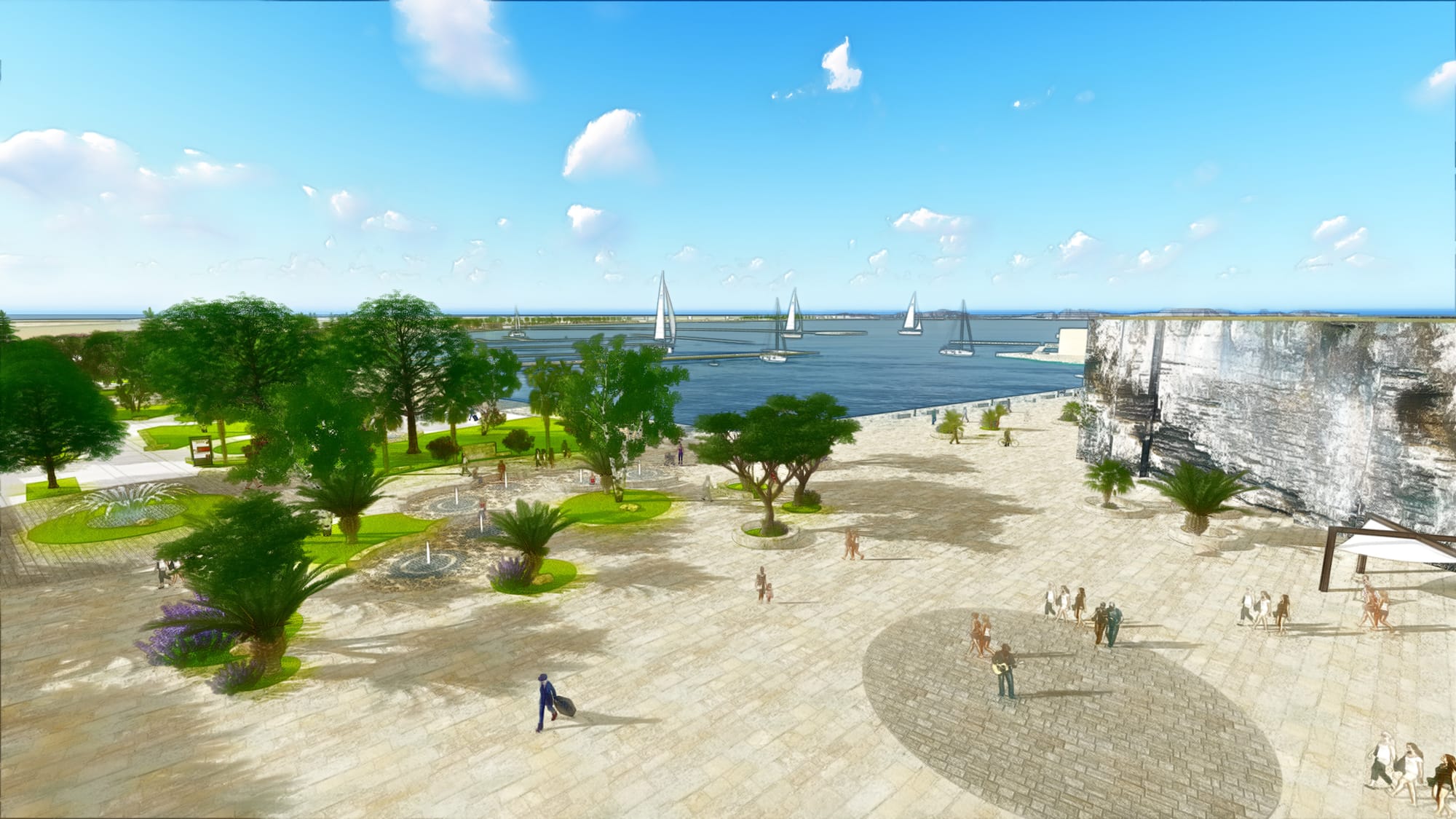 Budva Promenade: GARDEN CITY INVENTED: EMBRACING THE LANDSCAPE / CONNECTING WITH PEOPLE