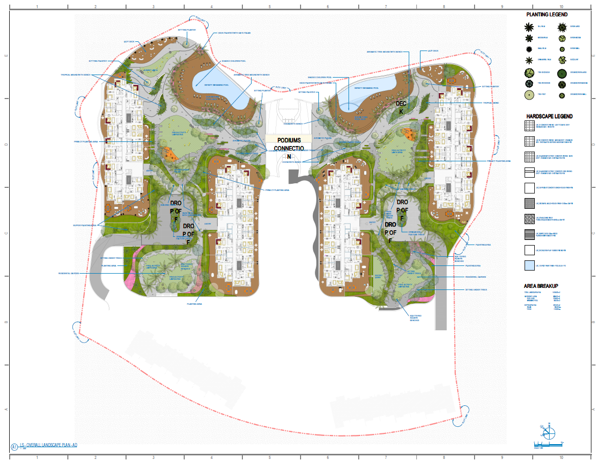 PUBLIC LANDSCAPE COMPOSITION: BAY RESIDENCES, HAYAT ISLAND , RAK, UAE