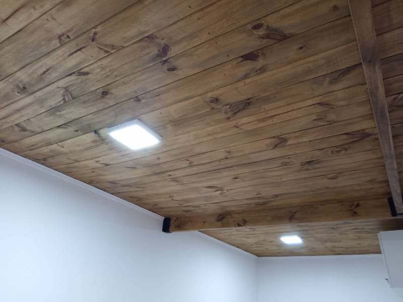 TECHO CIELO RASO DE MACHIMBRE