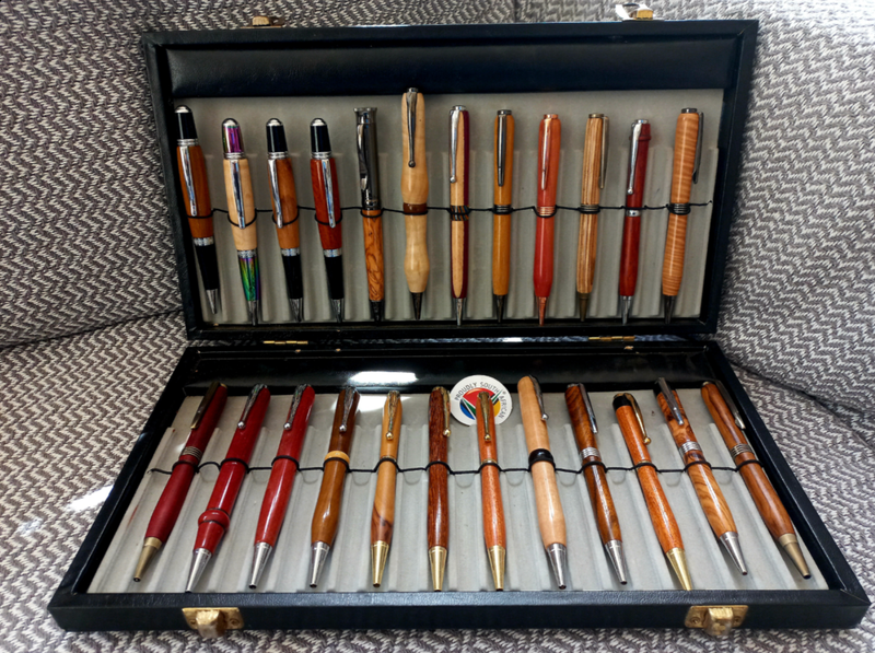 Assorted Handcrafted Brandon Winks Wooden Pens - Collect in Plumstead.