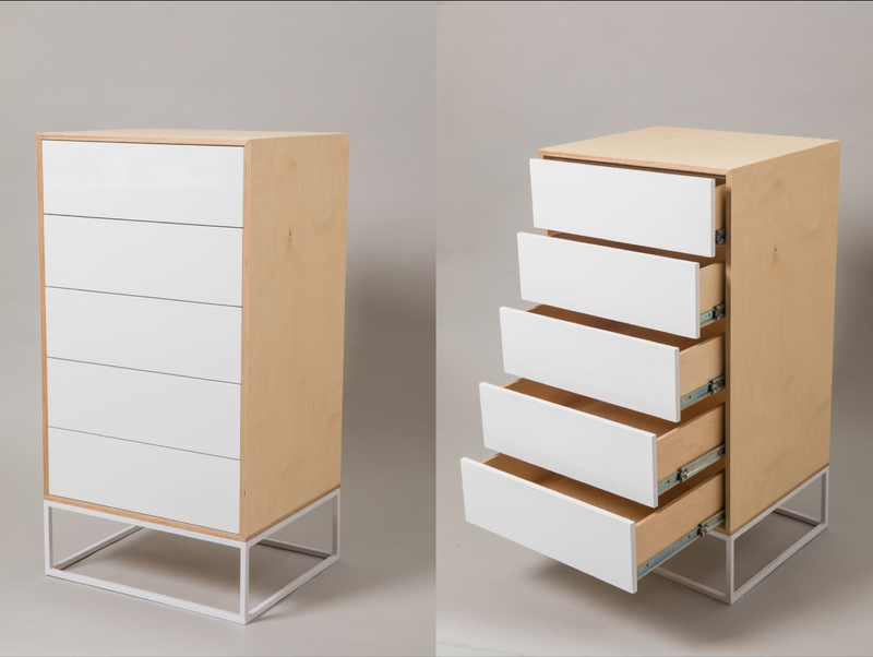 Modern Set of Drawers (White) - Collect In Kenilworth