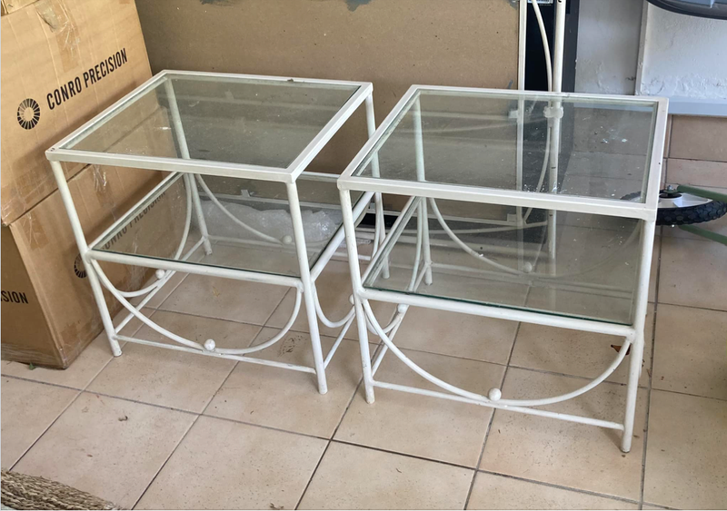 Wrought Iron Side Tables - Collect In Tokai