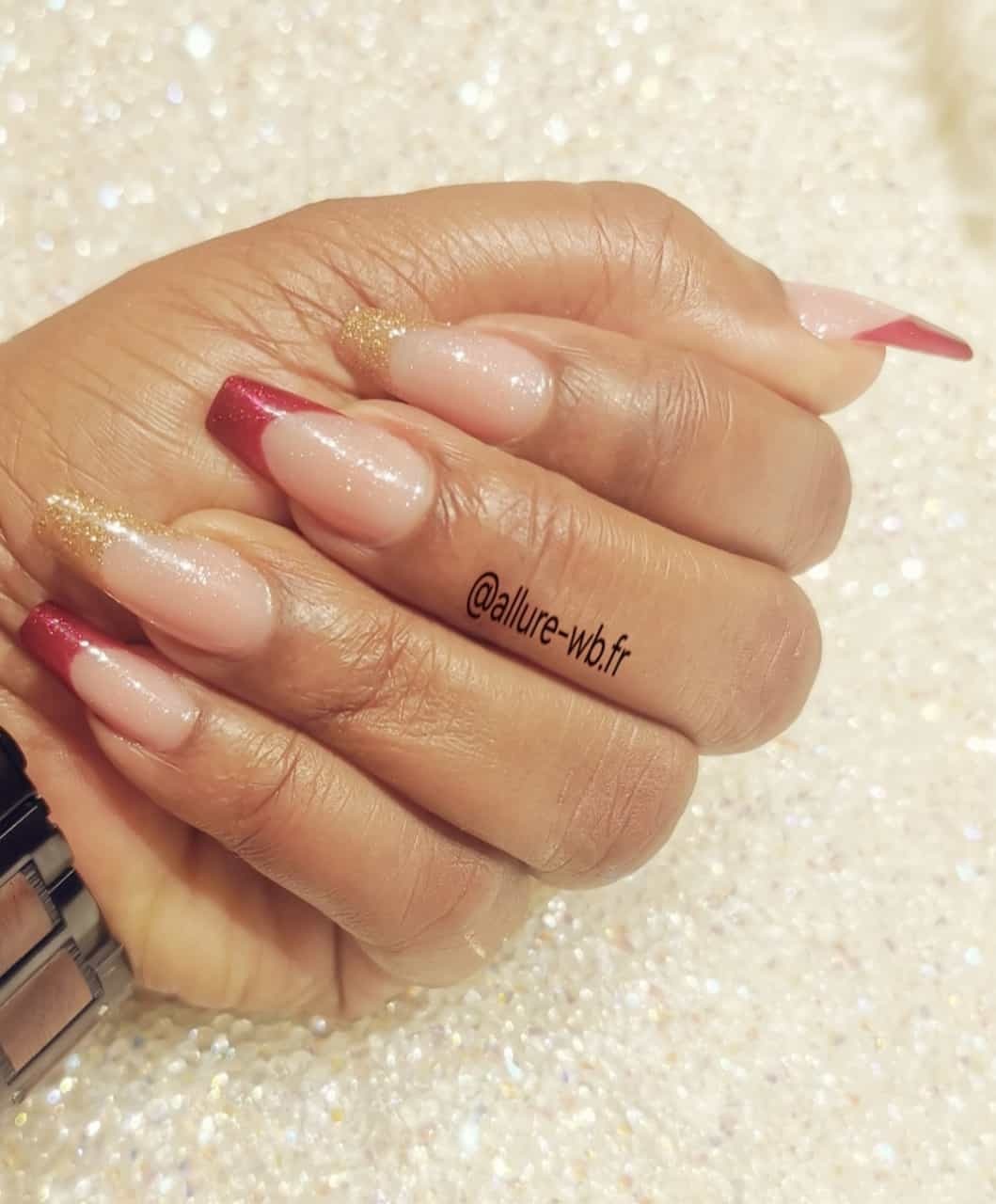 Pose complète ongle résine