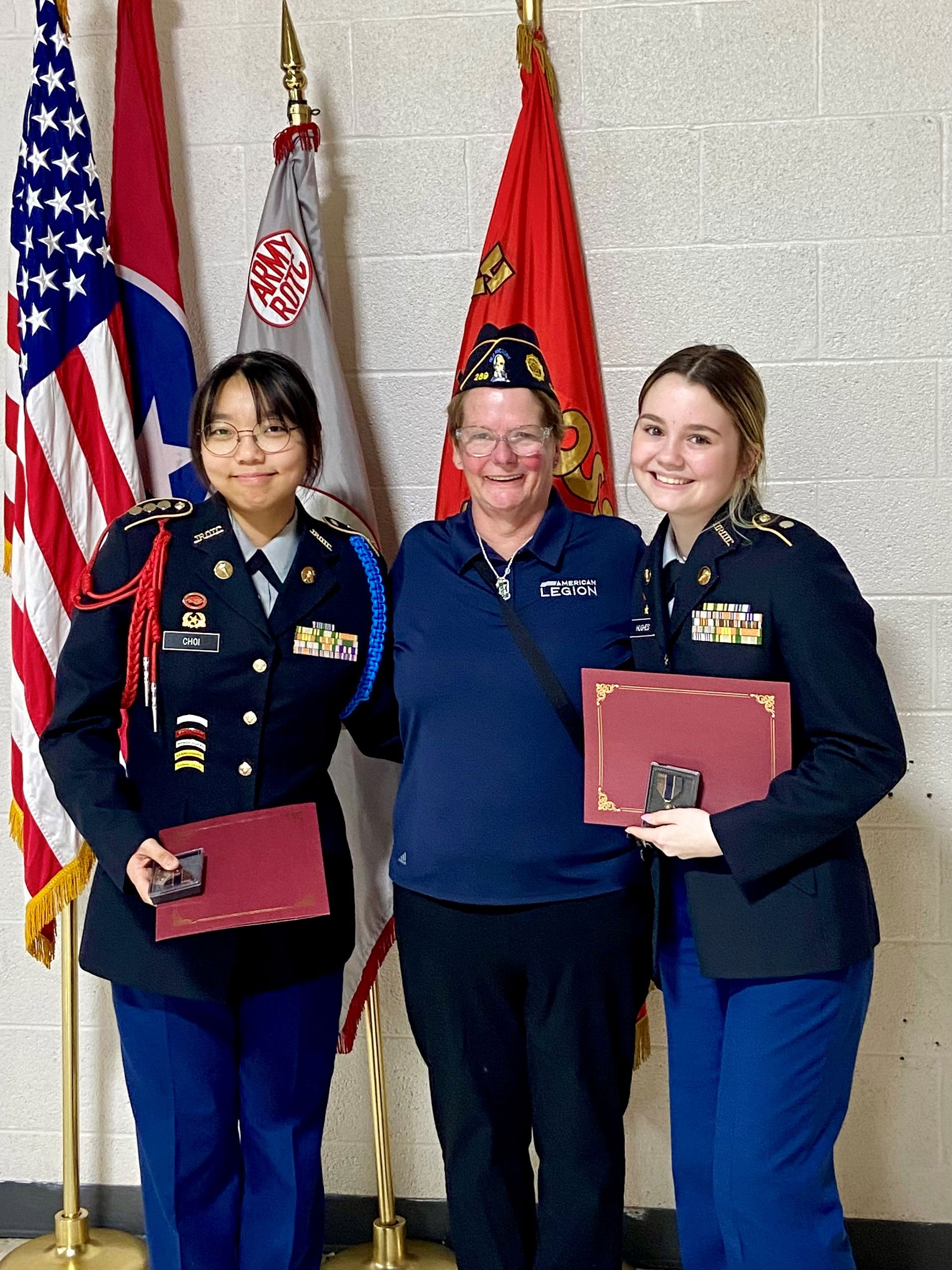 Hughes-Choi (with Beverly McLaughlin - Post 289 Women's Chair)