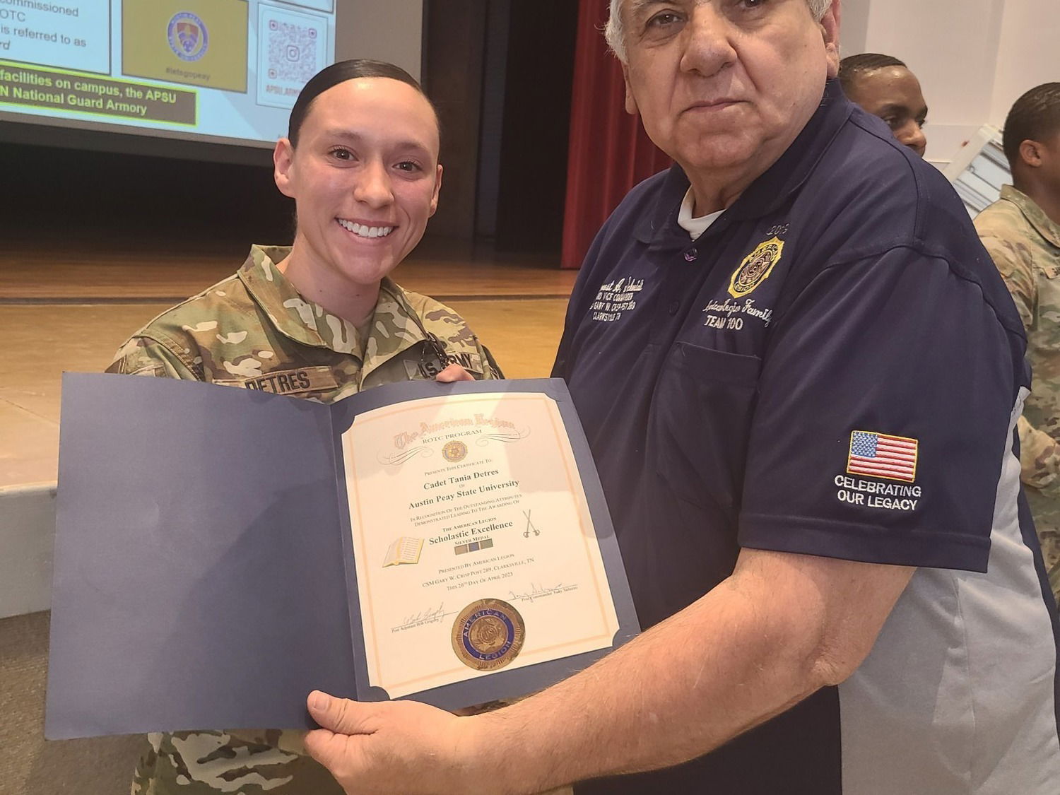 Cadet Tania Detres (Scholastic Excellence)