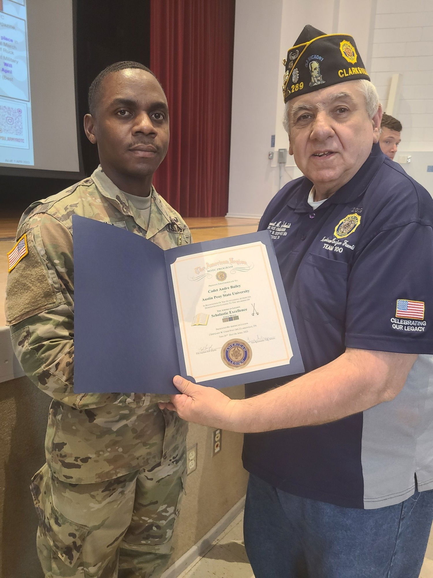 Cadet Andre Bailey (Scholastic Excellence)