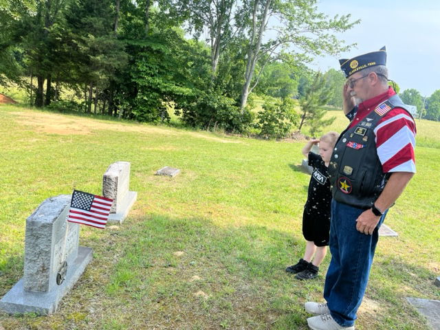 Marc Mathes Saluting