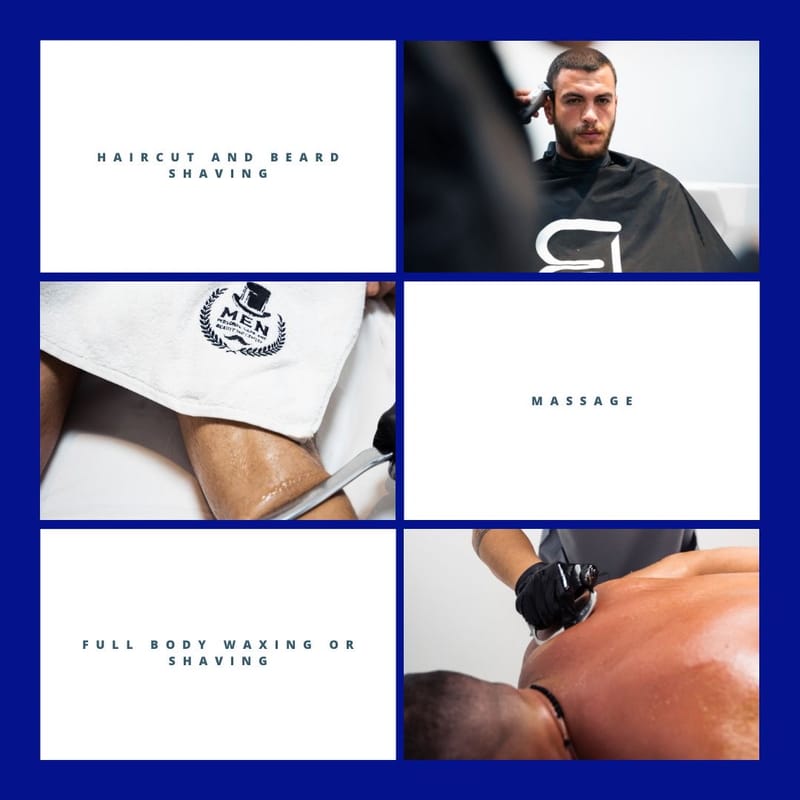 HAIRCUT,BEARD SHAVING/ MASSAGE/ FULL BODY SHAVING
