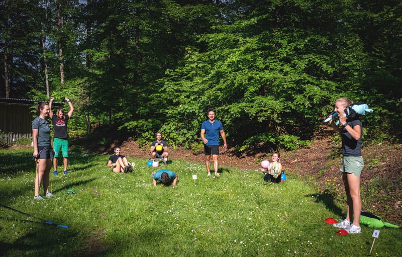 Outdoor-Zirkeltraining im Bregenzerwald