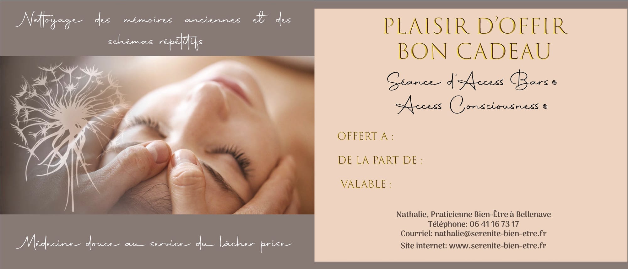 Bon Cadeaux - Access Bars-60€ en présentiel ou à distance