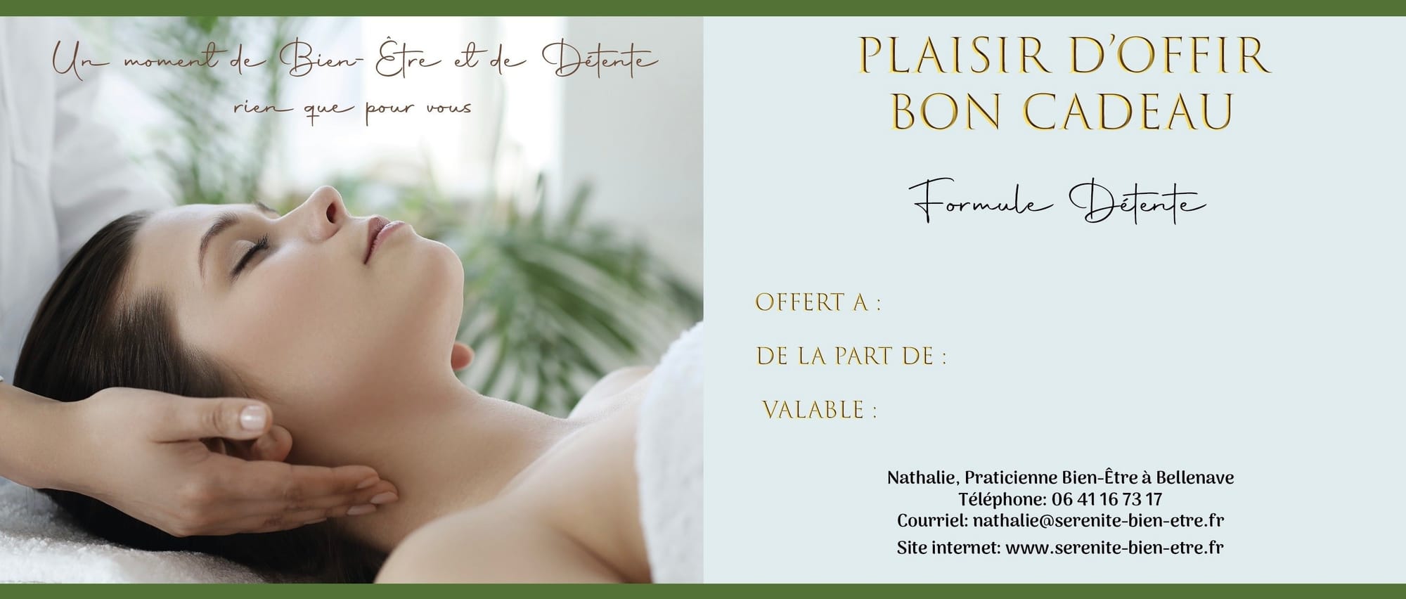Bon Cadeau - Formule Détente