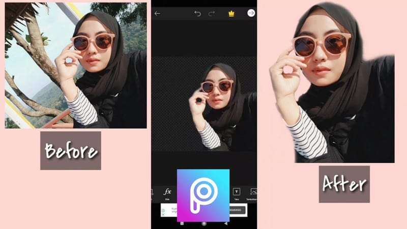 Cara Menghapus Background di PicsArt