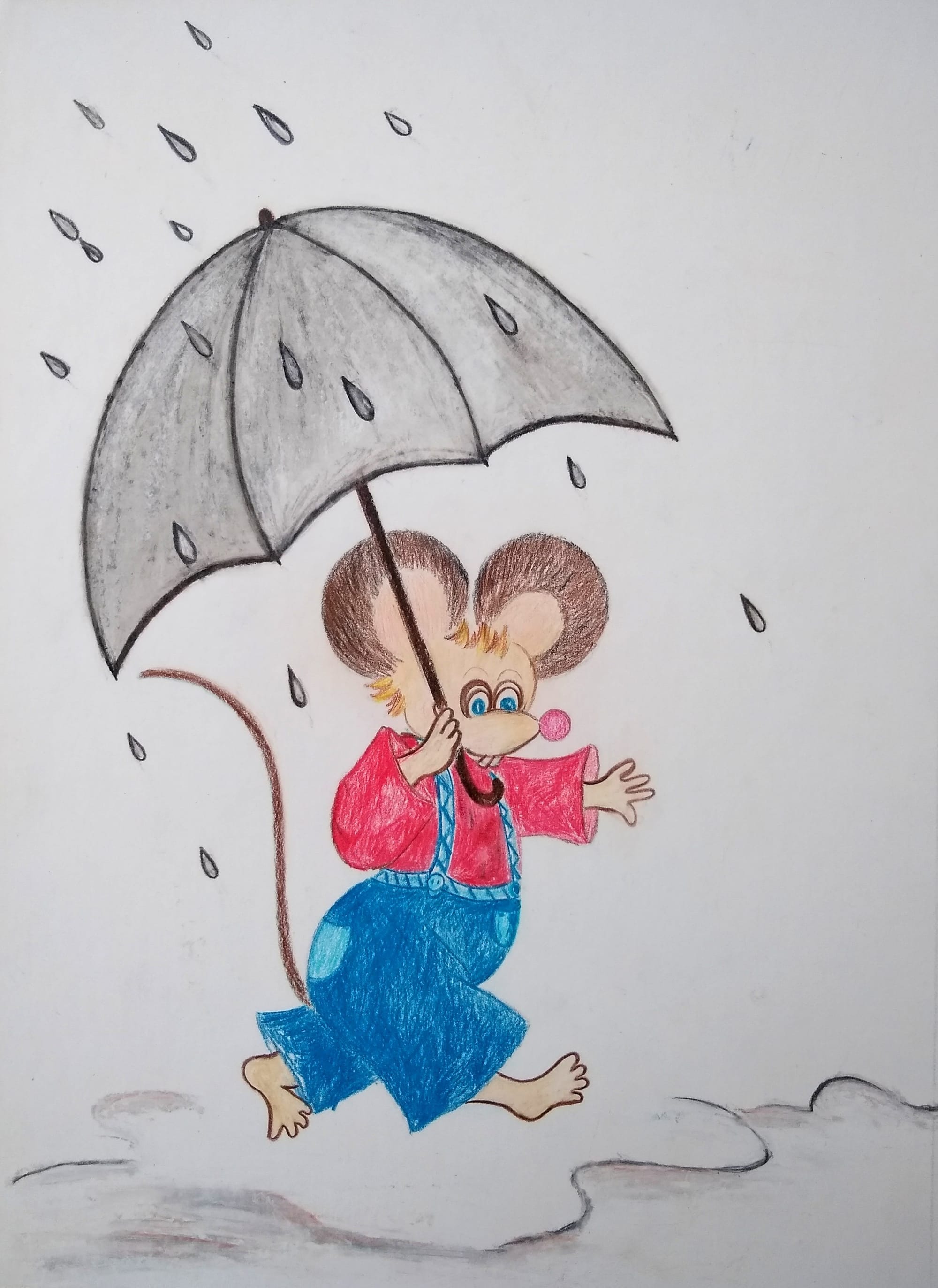 #73 Mouse in the Rain