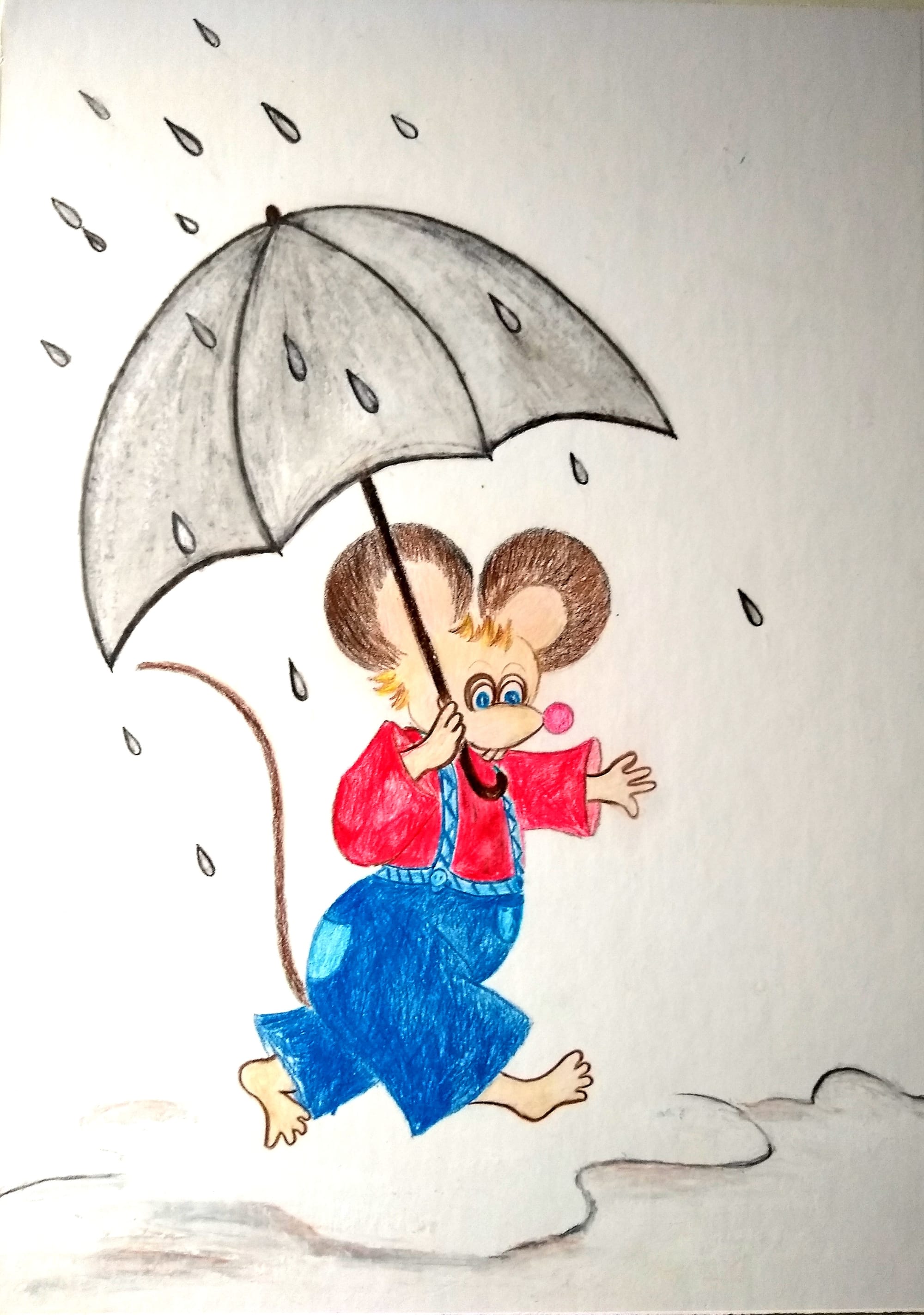#74 Mouse in the rain2