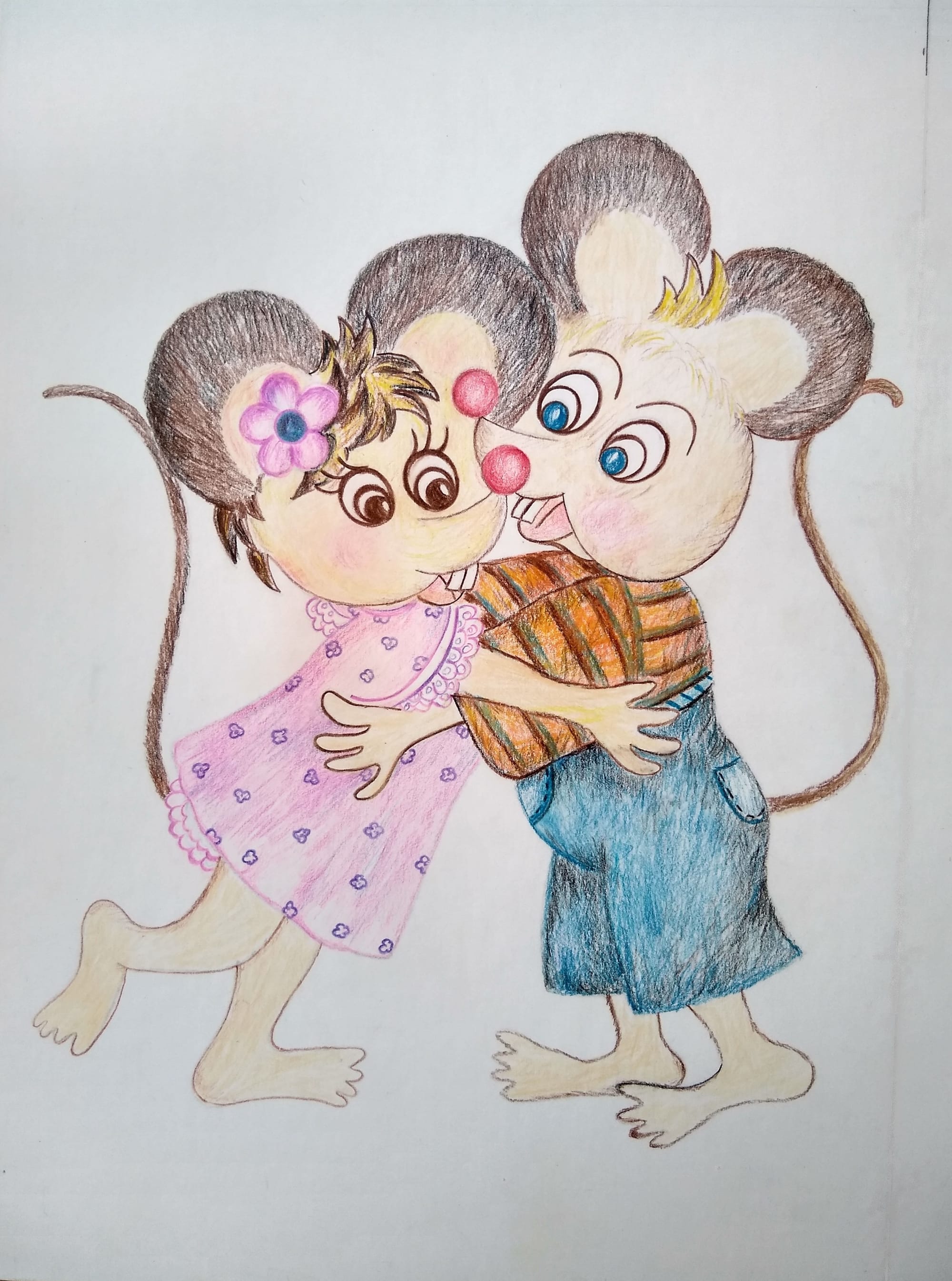 #78 Mice hugging 2