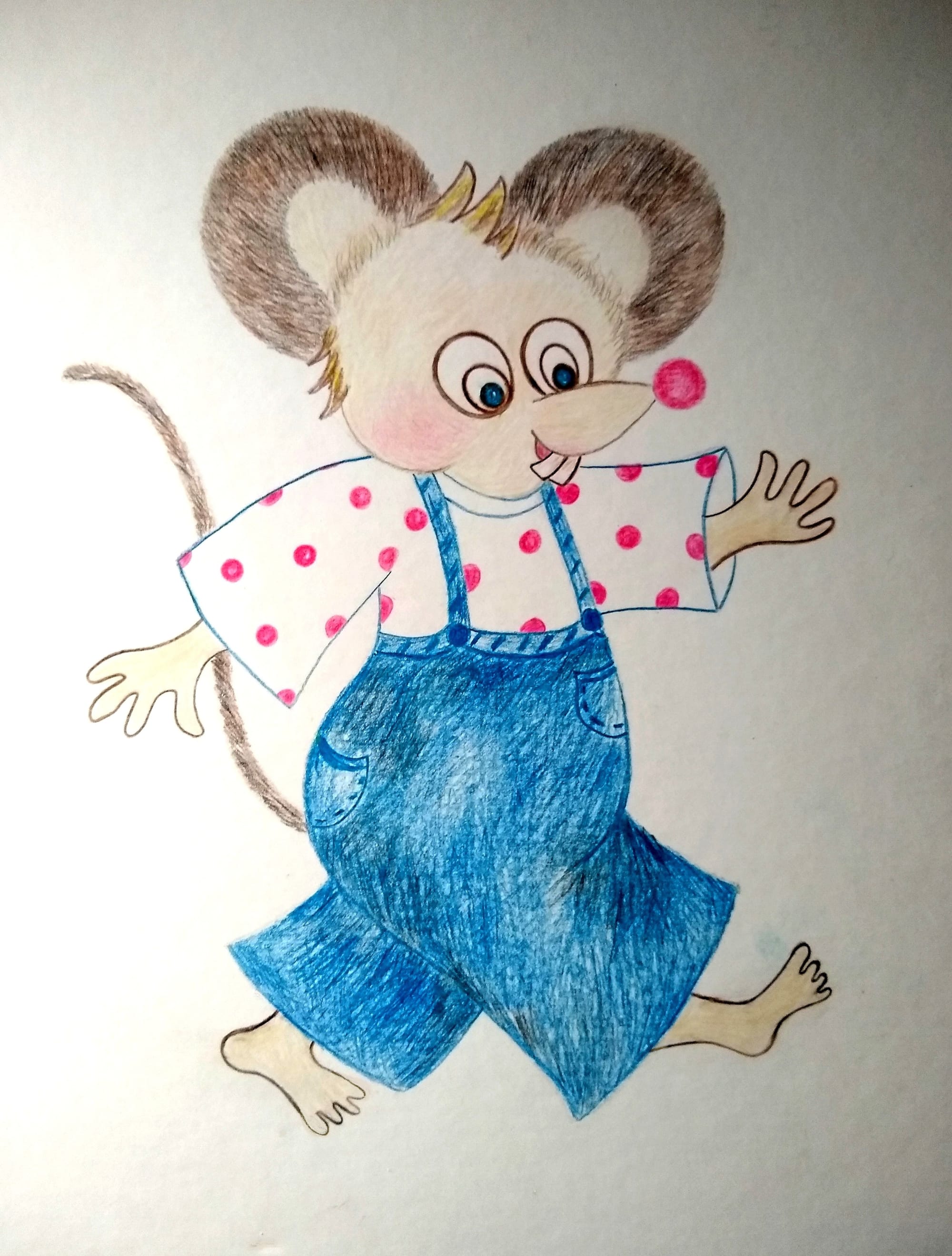 #79B Mouse in Polka Dots