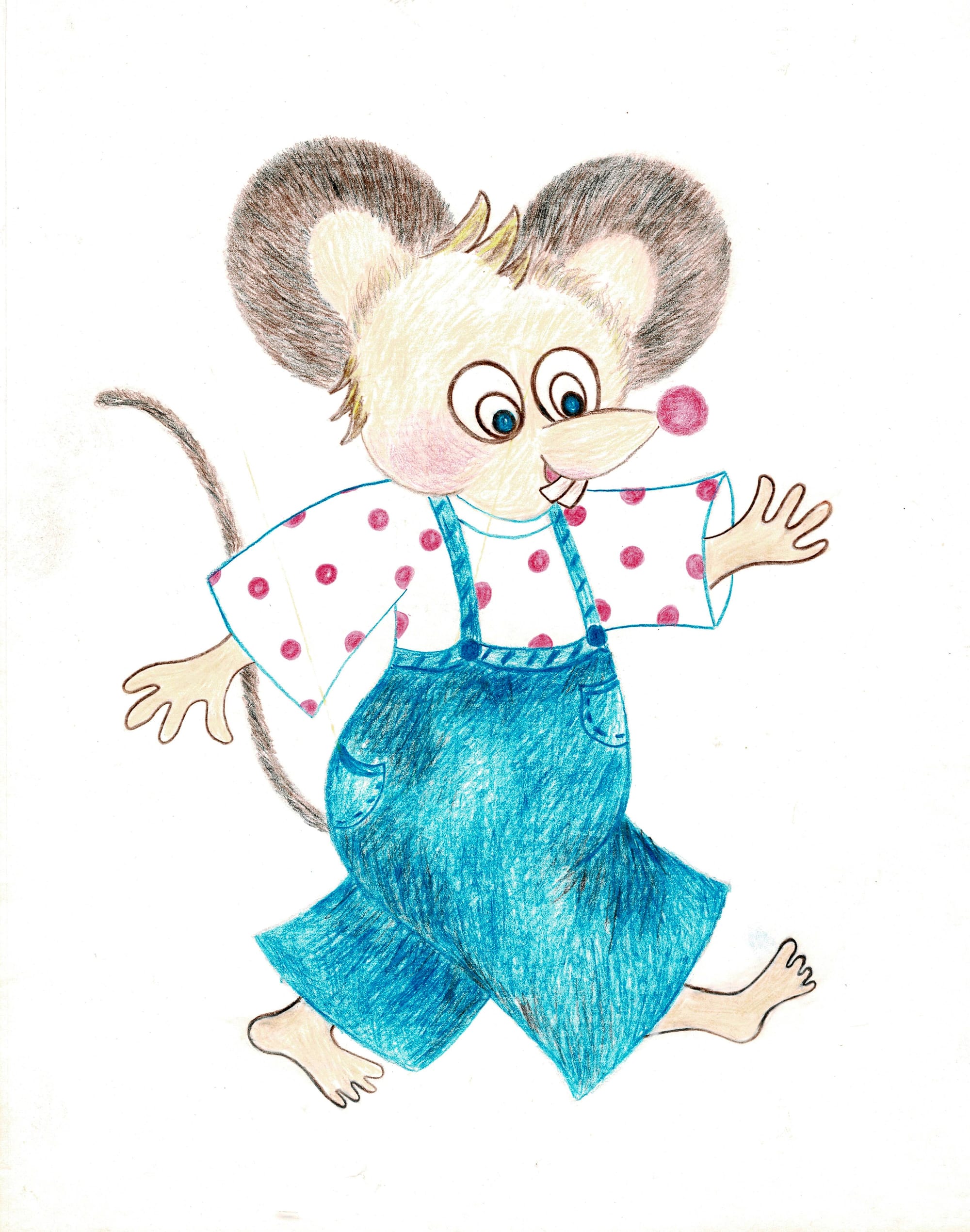 #79C Mouse in Polka Dots