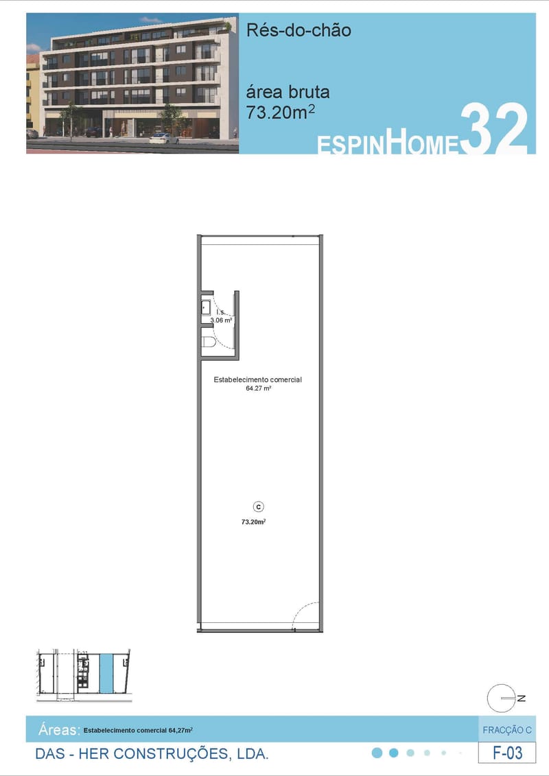 Loja Fracção (C) - 73.20 m2