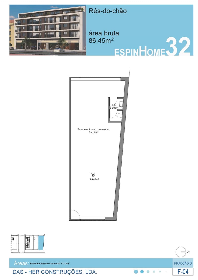 Loja Fracção (D) - 86.45 m2