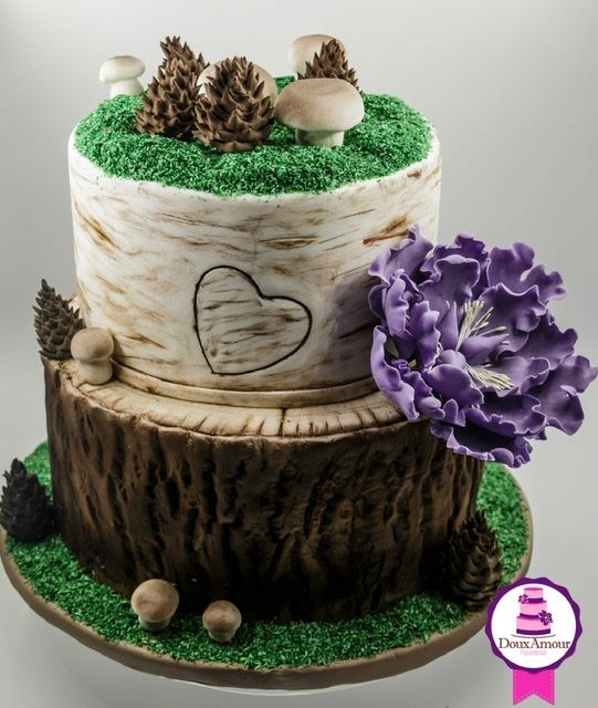 Tarta de Boda - Tronco de madera