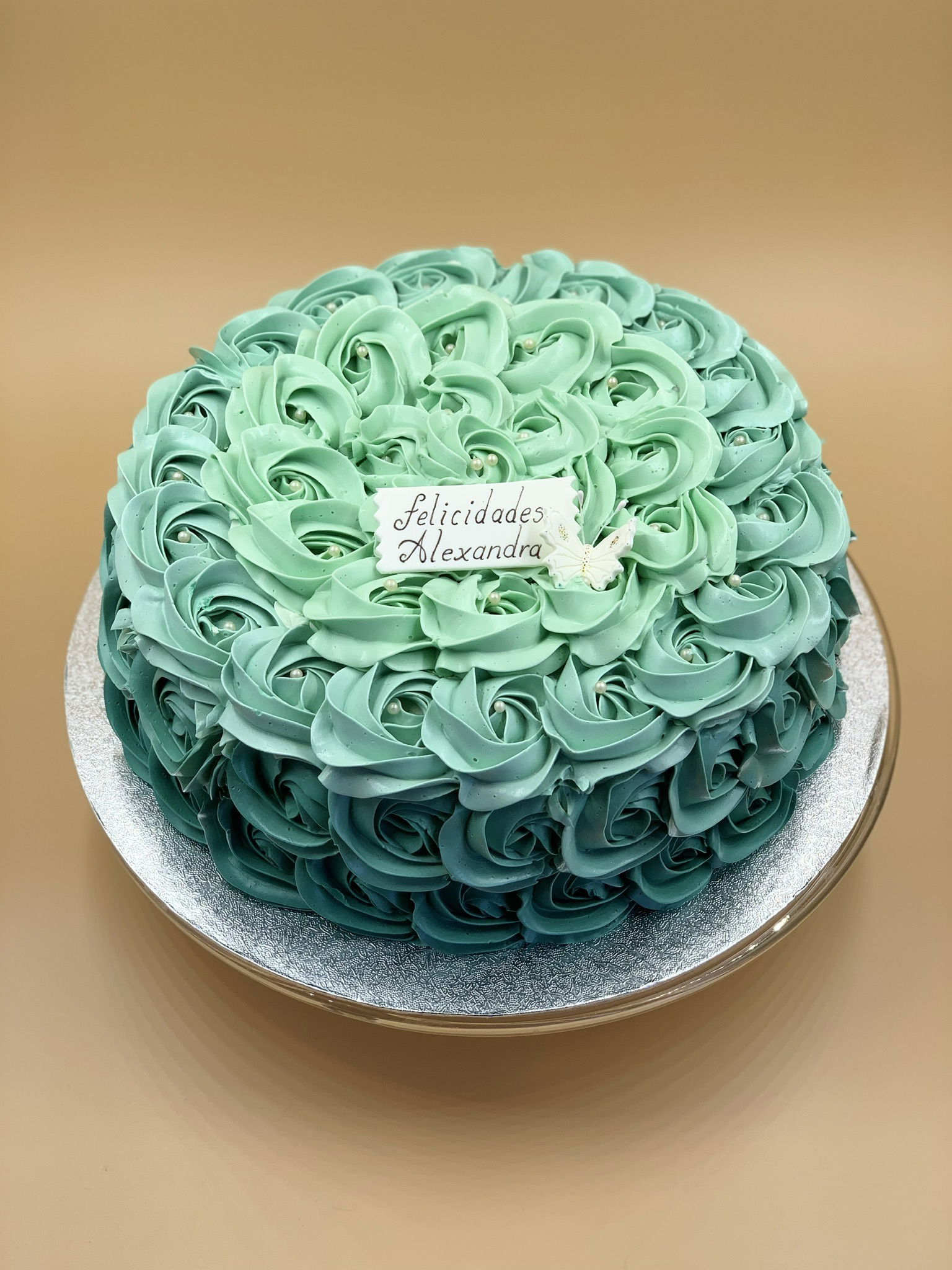 Tarta Rosas de crema