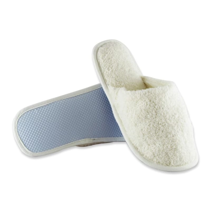 100% COTTON TERRY TOWEL HOTEL SLIPPERS