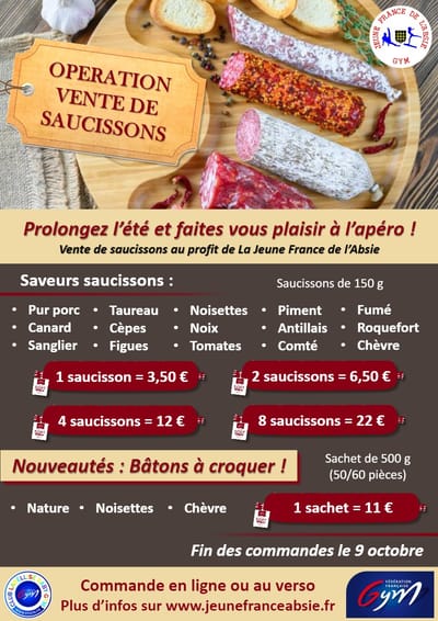 VENTE DE SAUCISSONS