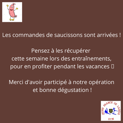 Les commandes sont arrivées !