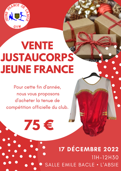 VENTE : JUSTAUCORPS DU CLUB