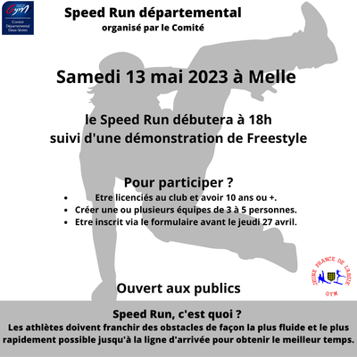 SPEED RUN DEPARTEMANTAL