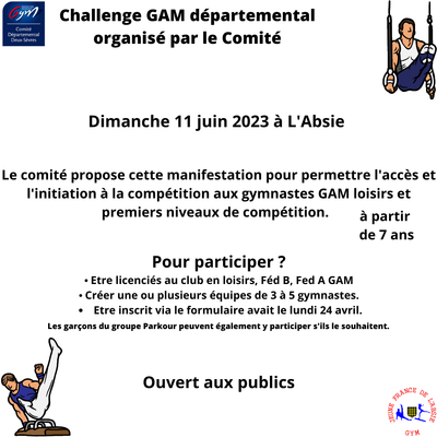 CHALLENGE GAM DEPARTEMENTAL