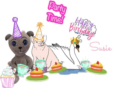 Susie the swan loves the Royal family