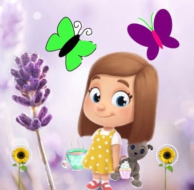 Ruby loves butterflies