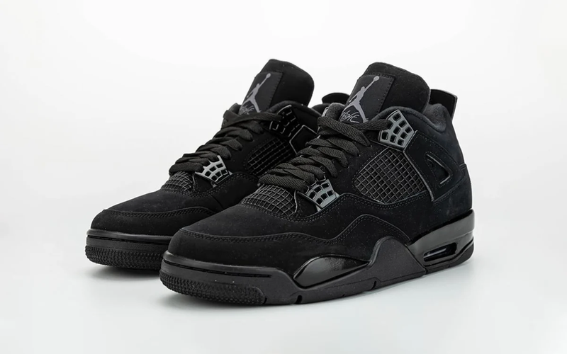 Black Cat Jordan 4 - blackedstore