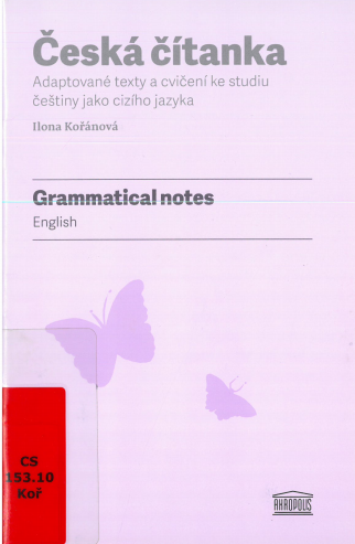 Česká čítanka - gramatical note