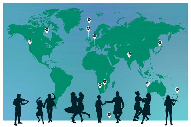 Dance Around the World Social