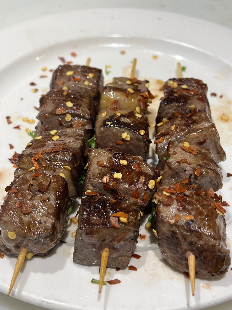 C1. Three Skewer Prime Ribs Kebab