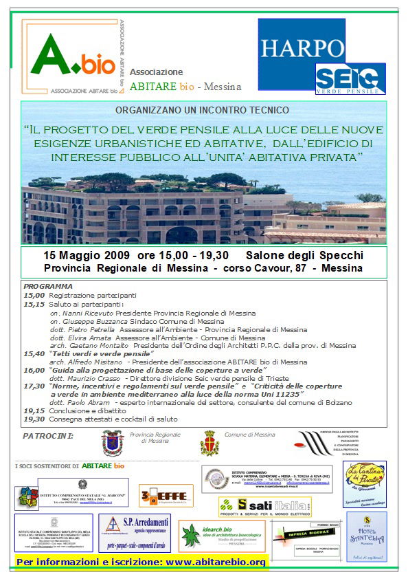 Il progetto del verde pensile ......