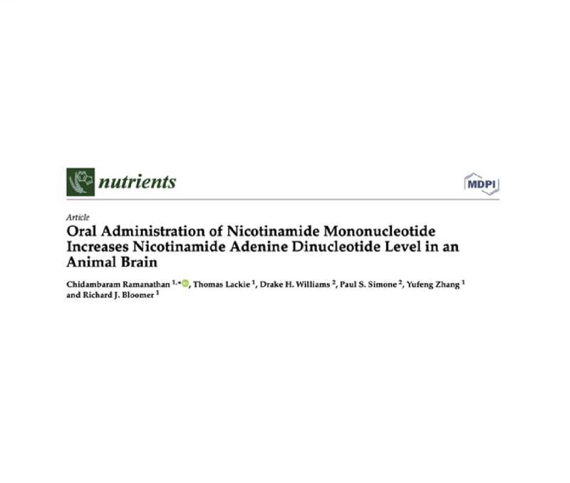 NMNは脳内のNAD+を増加させ、神経変性を減少させます
