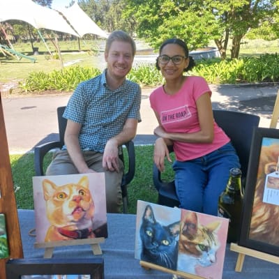 First Time Artist Market Experience: DrawNear Art Market at Val de Vine, Stellenbosch