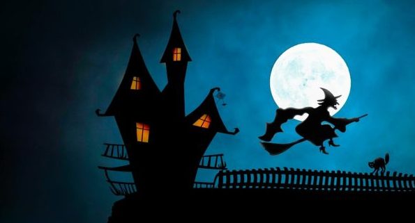 4th Halloween Art Along the Sidewalk