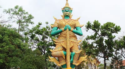 คอหวยมาแก้บน ท้าวเวสสุวรรณโณ 3 ขา หลังได้โชคตรงๆ ไม่ลืม "เลขเด็ด" image