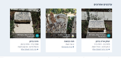 מצבות מספרות- CEMO- MEMO