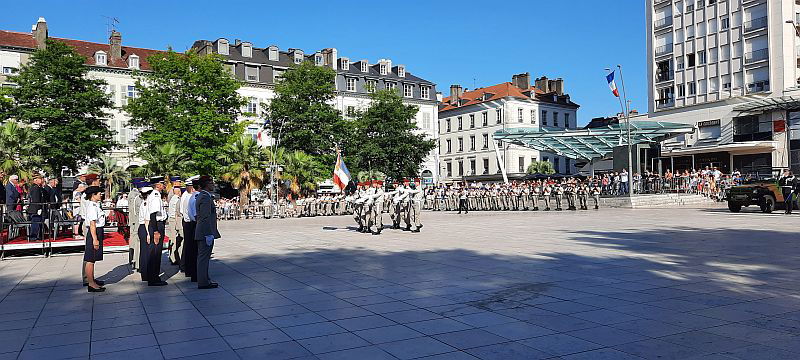 14 Juillet 2023 Prise d'armes à Pau