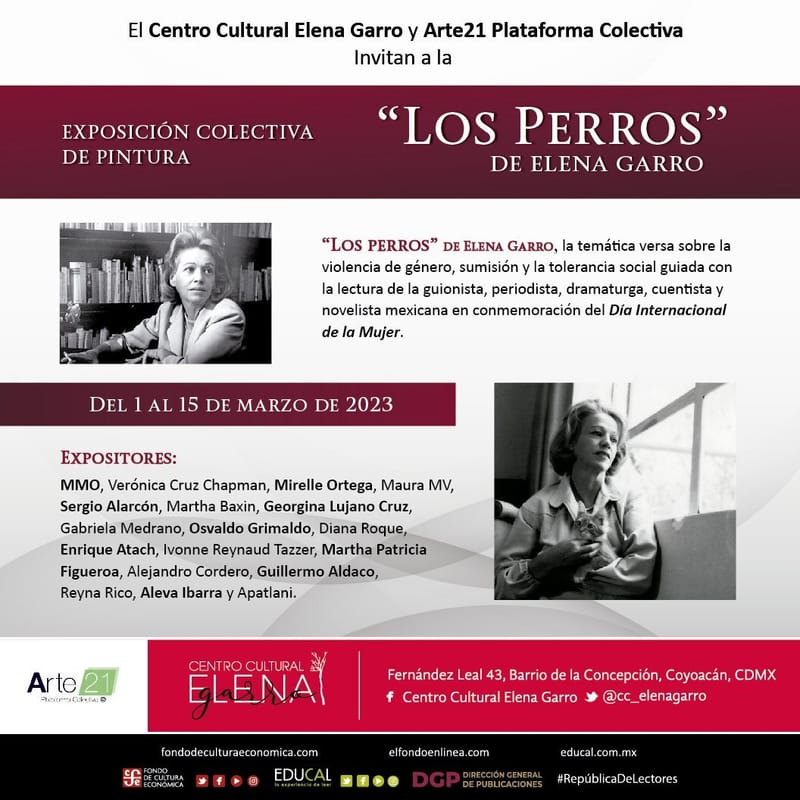 Exposición colectiva "Los perros de Elena Garro"