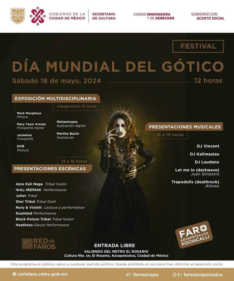 World Goth Day Faro Azcapotzalco
