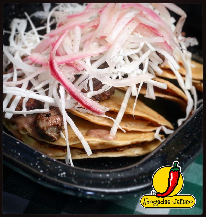 TACOS AHOGADOS CHILE ARRACHERA