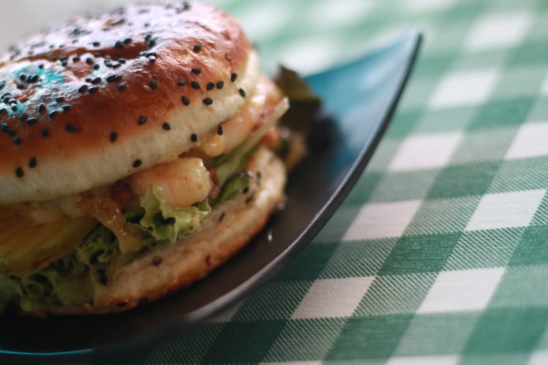 HAMBURGUESA DE CAMARÓN