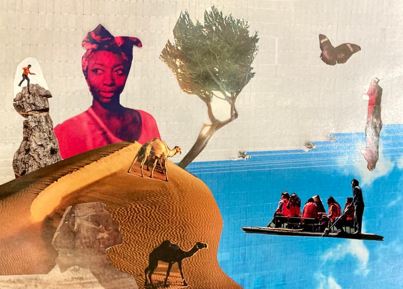 LEFT: Graceland (2022) 18 cm x 13 cm ~ CENTRE: Is There Life On Mars? (2022) 18 cm x 13 cm ~ RIGHT: Calling Occupants Of Interplanetary Craft (2022) 18 cm x 13.5 cm 