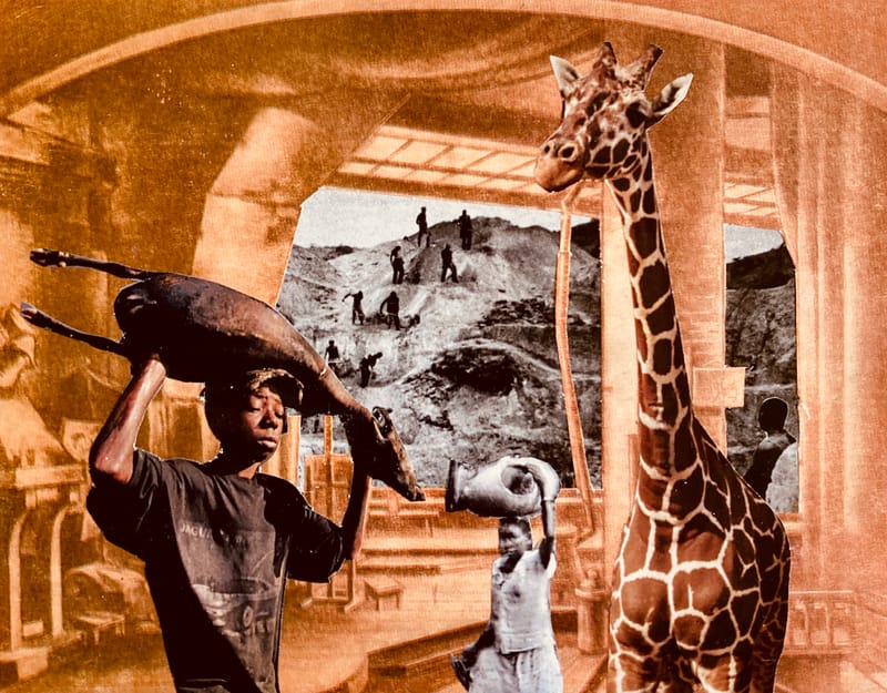 LEFT: Zed and Two Noughts (2022) 18 cms x 13 cms ~ CENTRE: Deus Ex Machina (2022) 